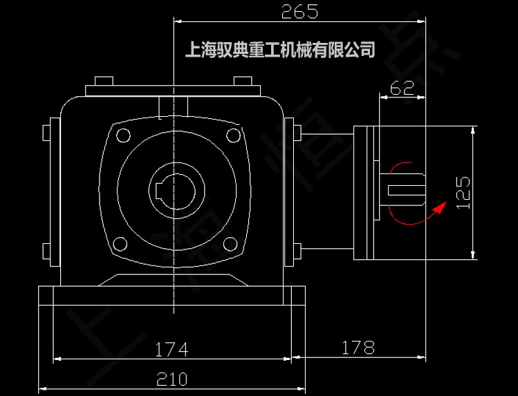 T7-1-LR-O T型換向器齒輪轉向箱CAD圖紙