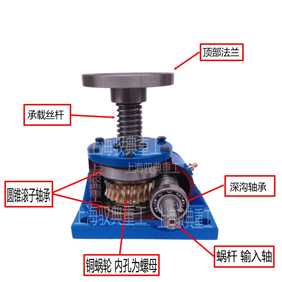 蝸輪絲桿升降機(jī)原理圖_上海馭典升降機(jī)