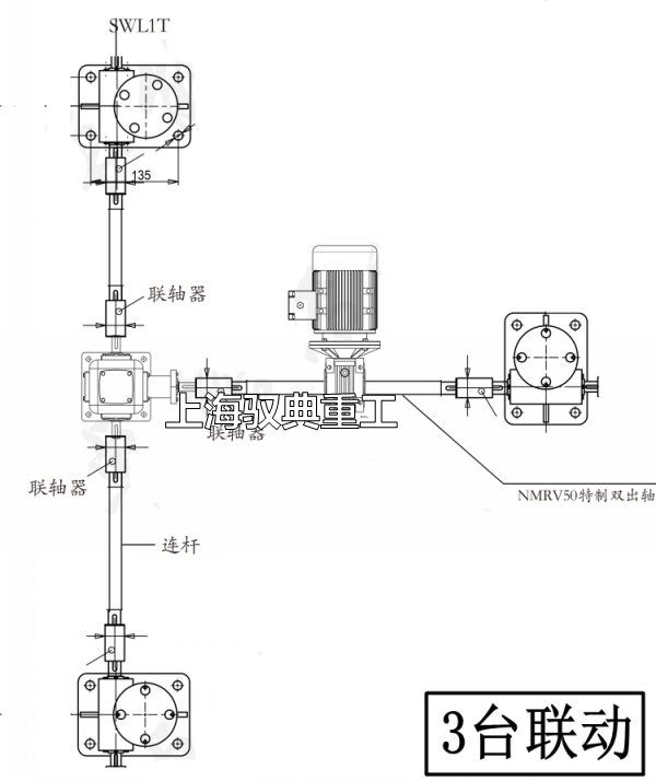 絲桿升降機(jī)平臺三臺聯(lián)動(dòng)