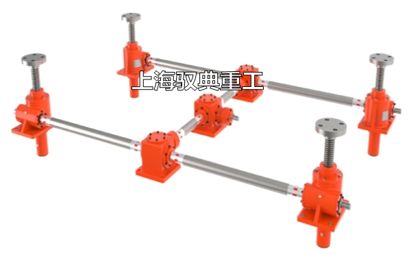 SWL絲桿升降機平臺四臺聯(lián)動實物圖