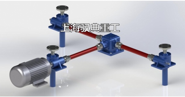SWL絲桿升降機三臺聯(lián)動同步升降機構(gòu)平臺圖片